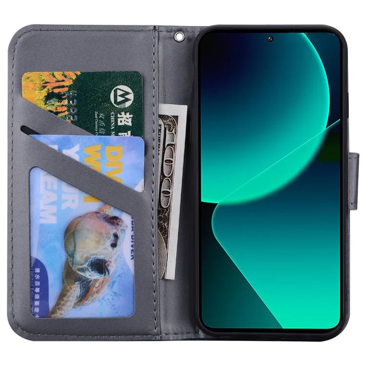 For Xiaomi 13T / 13T Pro Case Wallet Leather Phone Cover Cartoon Pattern Printing