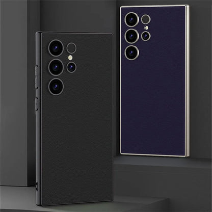 GKK For Samsung Galaxy S24 Ultra Case Leather+PC+TPU Matte Phone Cover
