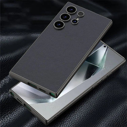GKK For Samsung Galaxy S24 Ultra Case Leather+PC+TPU Matte Phone Cover