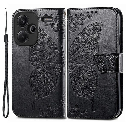 For Xiaomi Redmi Note 13 Pro+ 5G Wallet Case Imprinted Butterfly Pattern PU Leather Phone Cover