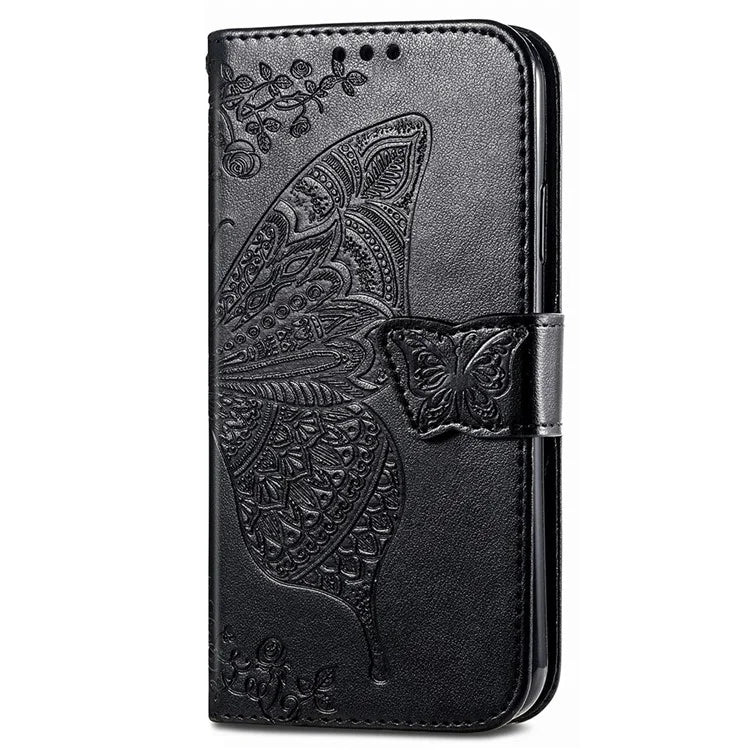 For Xiaomi Redmi Note 13 Pro+ 5G Wallet Case Imprinted Butterfly Pattern PU Leather Phone Cover