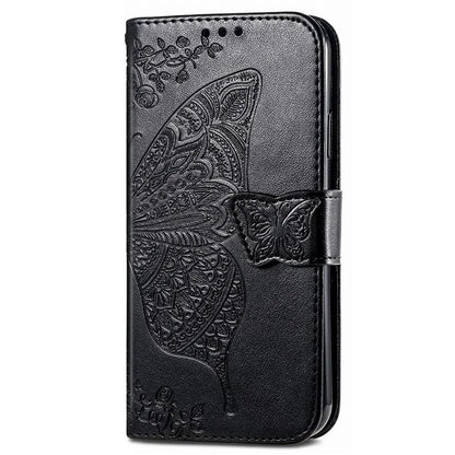 For Xiaomi Redmi Note 13 Pro+ 5G Wallet Case Imprinted Butterfly Pattern PU Leather Phone Cover
