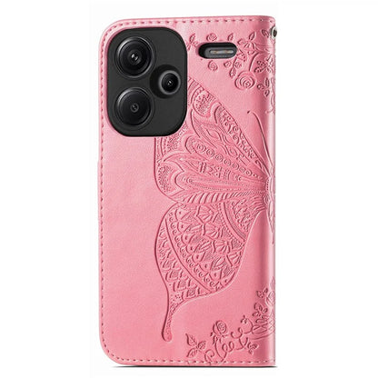 For Xiaomi Redmi Note 13 Pro+ 5G Wallet Case Imprinted Butterfly Pattern PU Leather Phone Cover