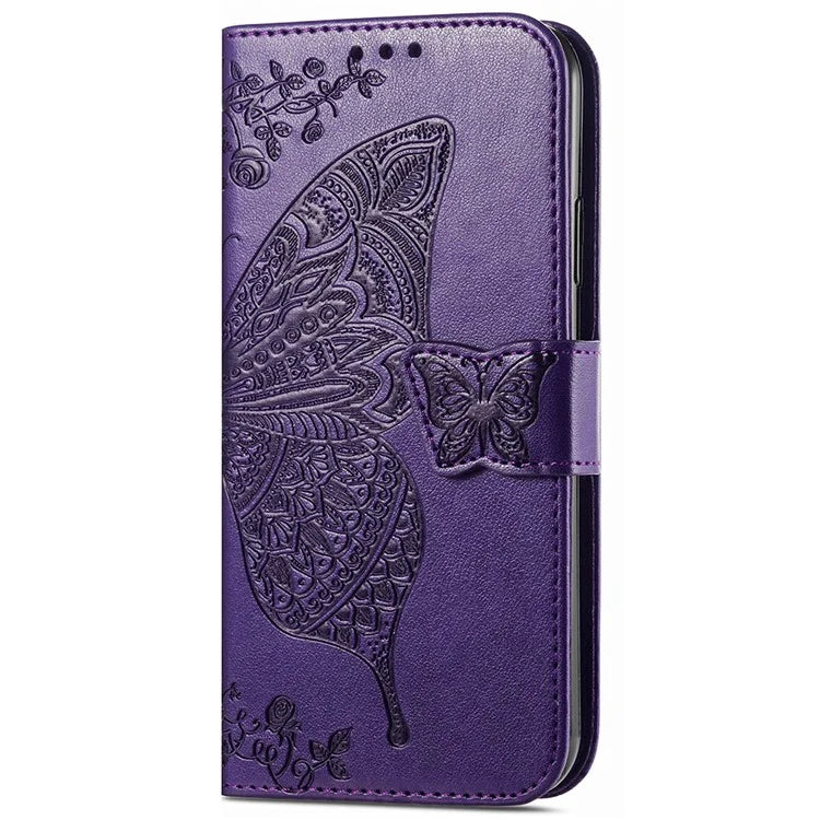 For Xiaomi Redmi Note 13 Pro+ 5G Wallet Case Imprinted Butterfly Pattern PU Leather Phone Cover