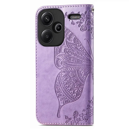 For Xiaomi Redmi Note 13 Pro+ 5G Wallet Case Imprinted Butterfly Pattern PU Leather Phone Cover