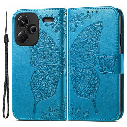 For Xiaomi Redmi Note 13 Pro+ 5G Wallet Case Imprinted Butterfly Pattern PU Leather Phone Cover