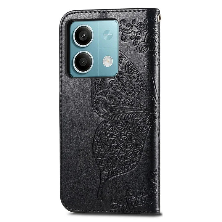 For Xiaomi Redmi Note 13 5G Case Butterfly Pattern Folio PU Leather Stand Phone Cover