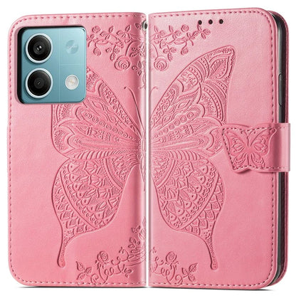 For Xiaomi Redmi Note 13 5G Case Butterfly Pattern Folio PU Leather Stand Phone Cover