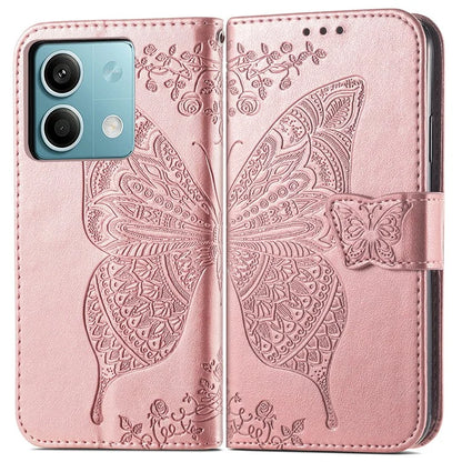 For Xiaomi Redmi Note 13 5G Case Butterfly Pattern Folio PU Leather Stand Phone Cover