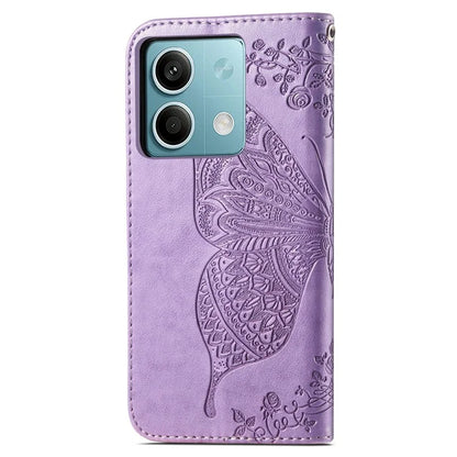 For Xiaomi Redmi Note 13 5G Case Butterfly Pattern Folio PU Leather Stand Phone Cover