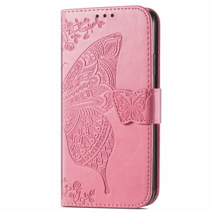For TCL 40 XL Phone Case Butterfly Pattern Wallet PU Leather Flip Folio Cover
