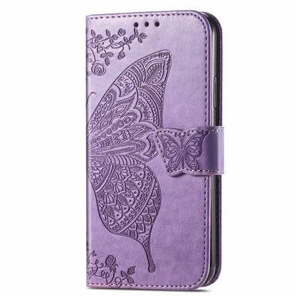 For TCL 40 XL Phone Case Butterfly Pattern Wallet PU Leather Flip Folio Cover