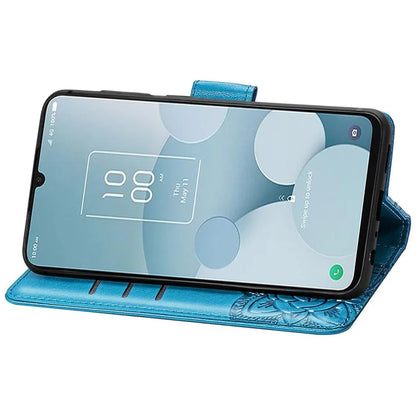 For TCL 40 XL Phone Case Butterfly Pattern Wallet PU Leather Flip Folio Cover