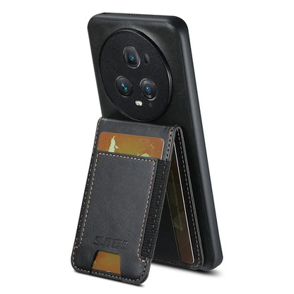 SUTENI H03 For Honor Magic5 Pro Case Leather+TPU Shockproof Shell with Card Holder