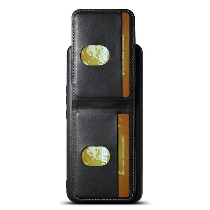 SUTENI H03 For Honor Magic5 Pro Case Leather+TPU Shockproof Shell with Card Holder
