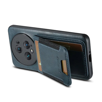 SUTENI H03 For Honor Magic5 Pro Case Leather+TPU Shockproof Shell with Card Holder