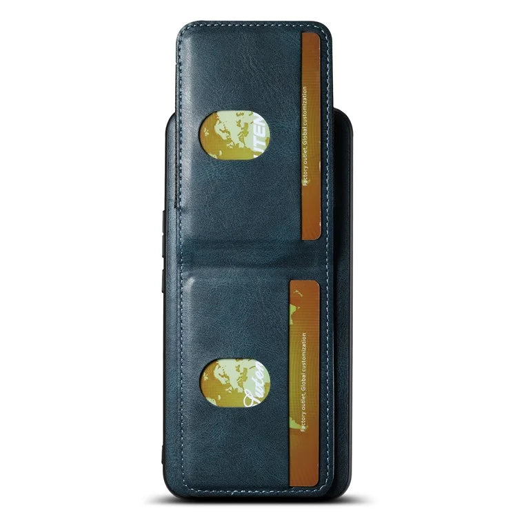 SUTENI H03 For Honor Magic5 Pro Case Leather+TPU Shockproof Shell with Card Holder
