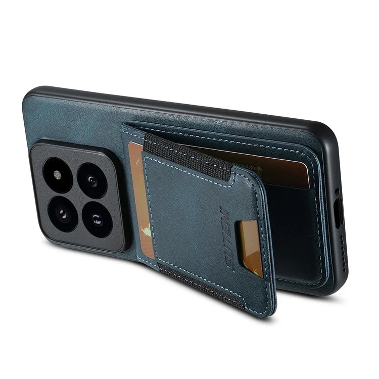 SUTENI H03 For Xiaomi 14 Case with Card Holder Slot Shockproof Kickstand Phone Cover