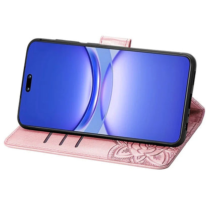 For Huawei nova 12 Pro 5G Case Leather Card Slots Phone Cover Butterfly Pattern