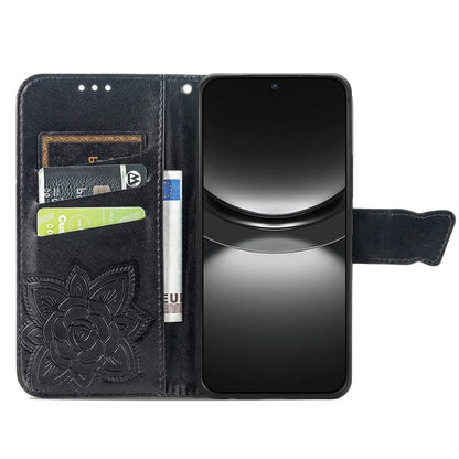 For Huawei nova 12 5G Case Butterfly Pattern Imprinted Phone Cover with Hand Strap