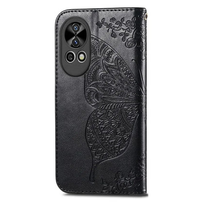 For Huawei nova 12 5G Case Butterfly Pattern Imprinted Phone Cover with Hand Strap