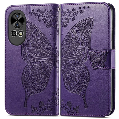 For Huawei nova 12 5G Case Butterfly Pattern Imprinted Phone Cover with Hand Strap
