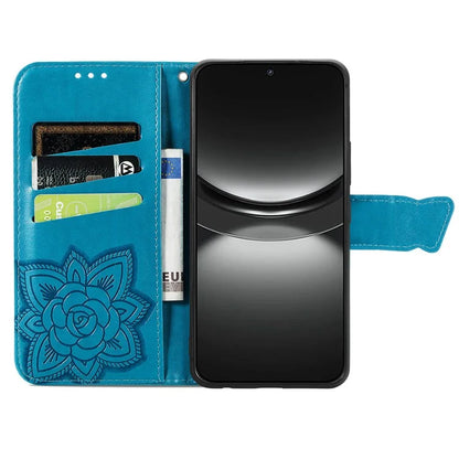 For Huawei nova 12 5G Case Butterfly Pattern Imprinted Phone Cover with Hand Strap