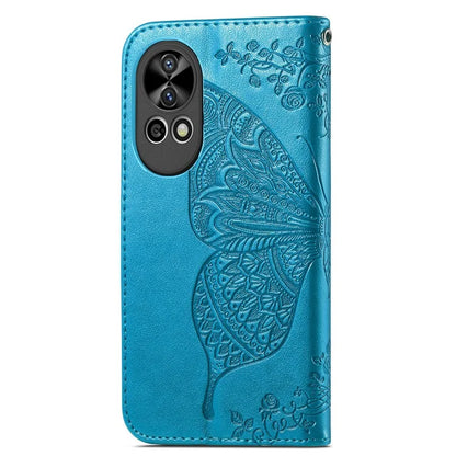 For Huawei nova 12 5G Case Butterfly Pattern Imprinted Phone Cover with Hand Strap