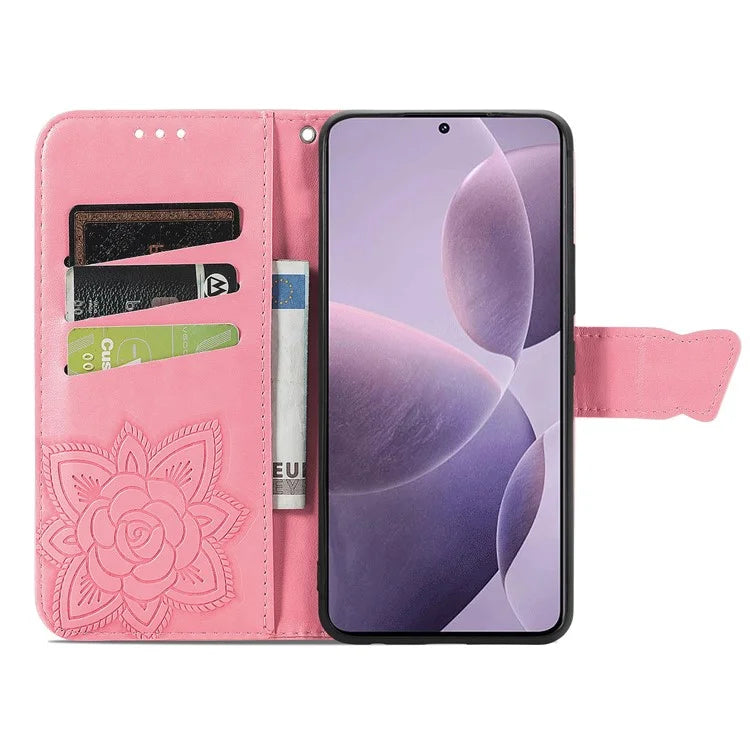 For Xiaomi Redmi K70 5G / K70 Pro 5G Case Butterfly Pattern Stand Anti-scratch Phone Cover