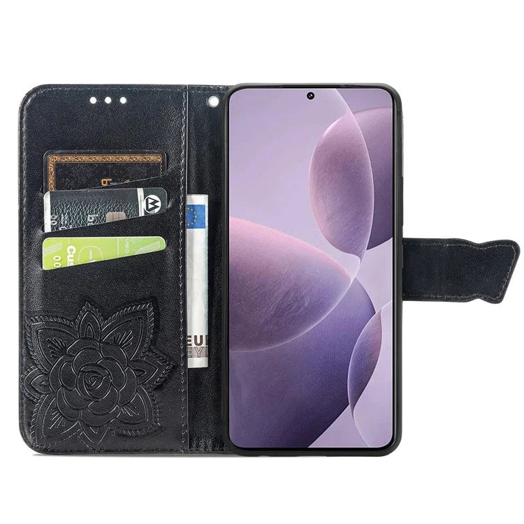 For Xiaomi Redmi K70 5G / K70 Pro 5G Case Butterfly Pattern Stand Anti-scratch Phone Cover
