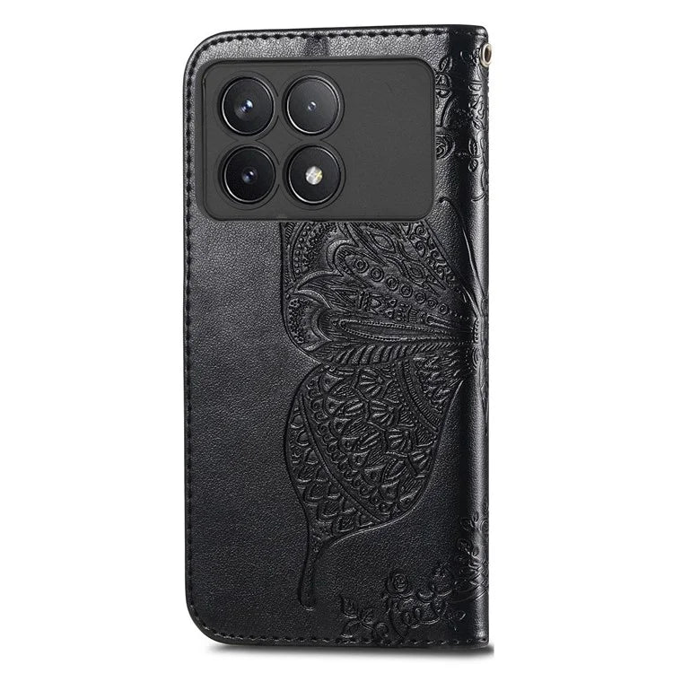 For Xiaomi Redmi K70 5G / K70 Pro 5G Case Butterfly Pattern Stand Anti-scratch Phone Cover