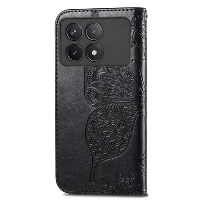For Xiaomi Redmi K70 5G / K70 Pro 5G Case Butterfly Pattern Stand Anti-scratch Phone Cover