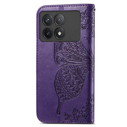 For Xiaomi Redmi K70 5G / K70 Pro 5G Case Butterfly Pattern Stand Anti-scratch Phone Cover