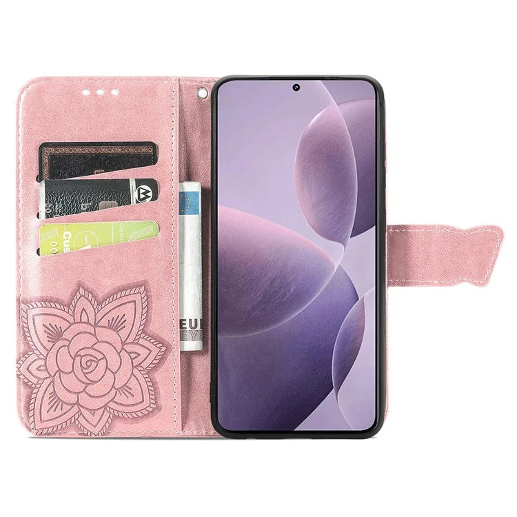 For Xiaomi Redmi K70 5G / K70 Pro 5G Case Butterfly Pattern Stand Anti-scratch Phone Cover