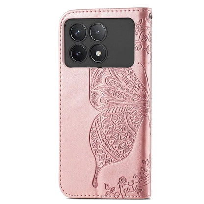 For Xiaomi Redmi K70 5G / K70 Pro 5G Case Butterfly Pattern Stand Anti-scratch Phone Cover