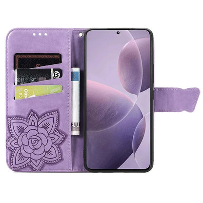 For Xiaomi Redmi K70 5G / K70 Pro 5G Case Butterfly Pattern Stand Anti-scratch Phone Cover
