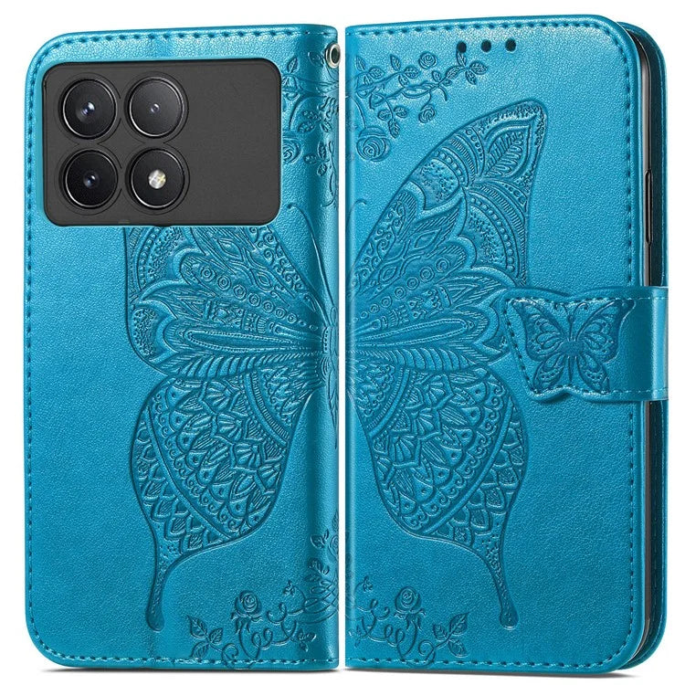 For Xiaomi Redmi K70 5G / K70 Pro 5G Case Butterfly Pattern Stand Anti-scratch Phone Cover