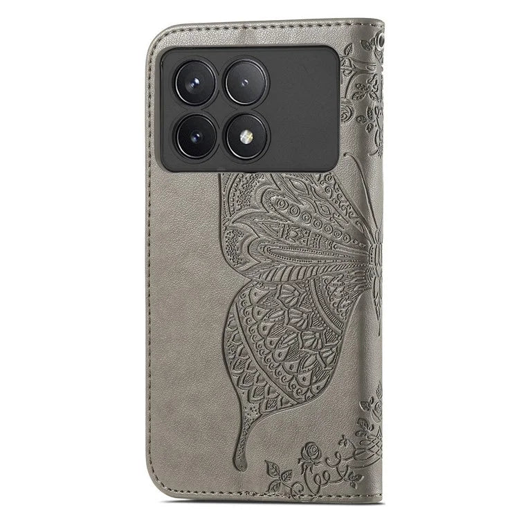 For Xiaomi Redmi K70 5G / K70 Pro 5G Case Butterfly Pattern Stand Anti-scratch Phone Cover