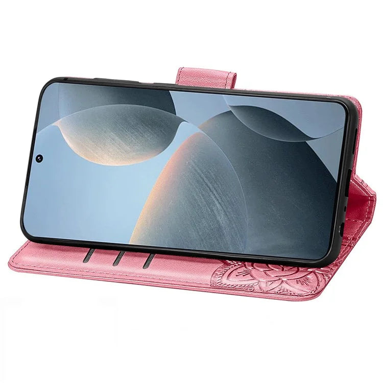 For Xiaomi Redmi K70E 5G / Poco X6 Pro 5G Phone Case Butterfly Pattern Folio Stand View Cover