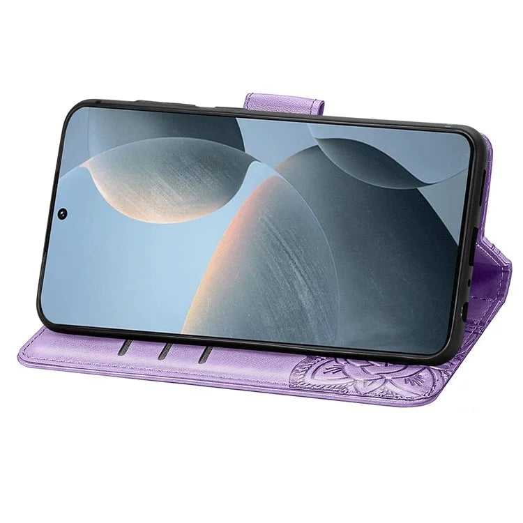For Xiaomi Redmi K70E 5G / Poco X6 Pro 5G Phone Case Butterfly Pattern Folio Stand View Cover