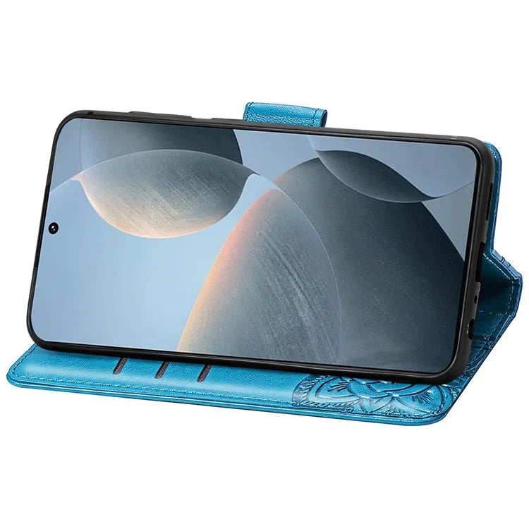 For Xiaomi Redmi K70E 5G / Poco X6 Pro 5G Phone Case Butterfly Pattern Folio Stand View Cover