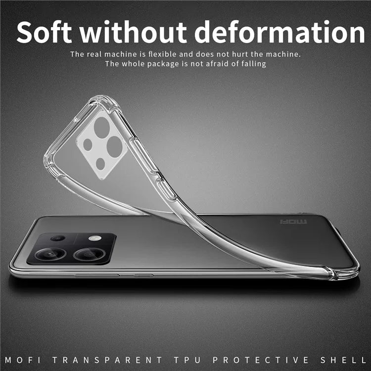 MOFI For Xiaomi Redmi Note 13 Pro 4G / Poco M6 Pro 4G Phone Case Flexible Scratch Resistant TPU Cover