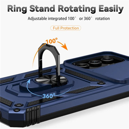 For Samsung Galaxy A55 5G Case Combo PC+TPU Kickstand Anti-Drop Phone Cover