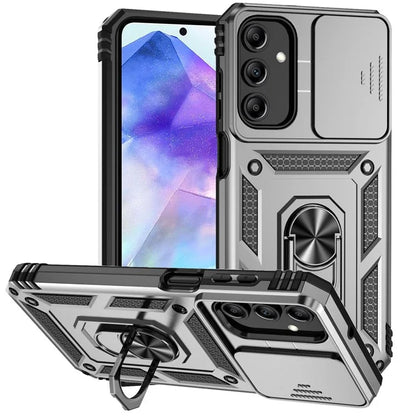 For Samsung Galaxy A55 5G Case Combo PC+TPU Kickstand Anti-Drop Phone Cover