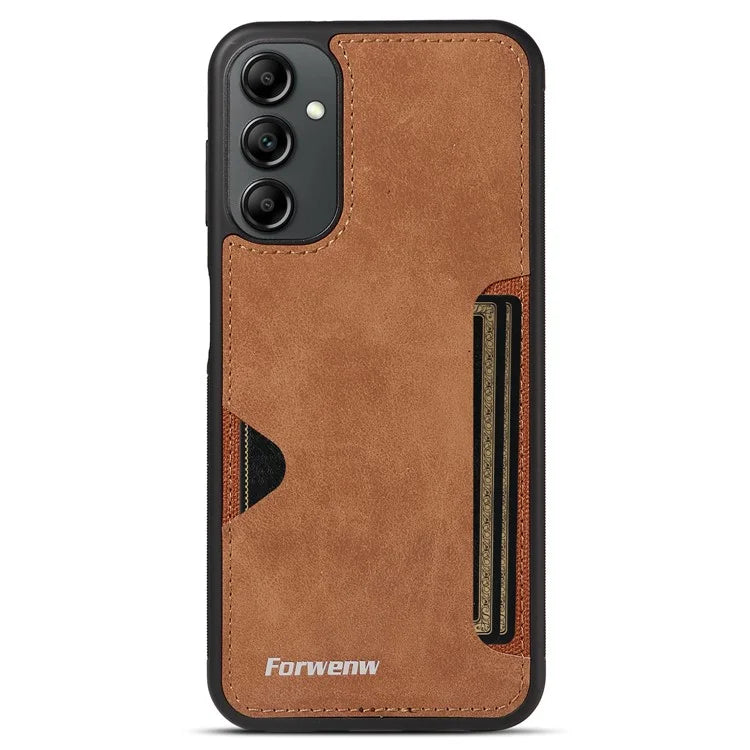 FORWENW F5 Series For Samsung Galaxy A15 5G Mobile Phone Case Leather+TPU Cover with Card Holder