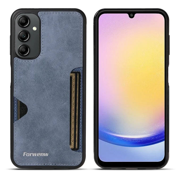 FORWENW F5 Series For Samsung Galaxy A15 5G Mobile Phone Case Leather+TPU Cover with Card Holder