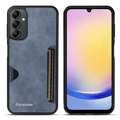 FORWENW F5 Series For Samsung Galaxy A15 5G Mobile Phone Case Leather+TPU Cover with Card Holder