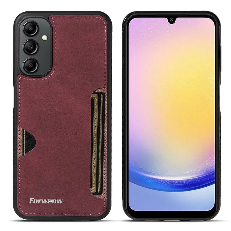 FORWENW F5 Series For Samsung Galaxy A15 5G Mobile Phone Case Leather+TPU Cover with Card Holder