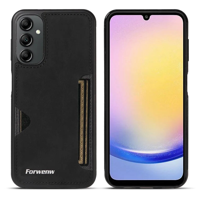 FORWENW F5 Series For Samsung Galaxy A15 5G Mobile Phone Case Leather+TPU Cover with Card Holder
