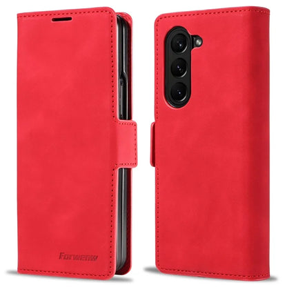 FORWENW Fantasy Series for Samsung Galaxy Z Fold5 5G Magnetic Phone Case Skin-touch Leather Cover